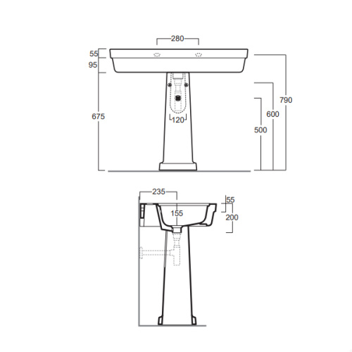 Пьедестал для раковины SIMAS EVO 03 bia напольный - фото 2